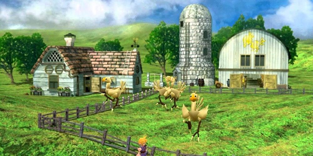 The Chocobo Farm area in Final Fantasy VII